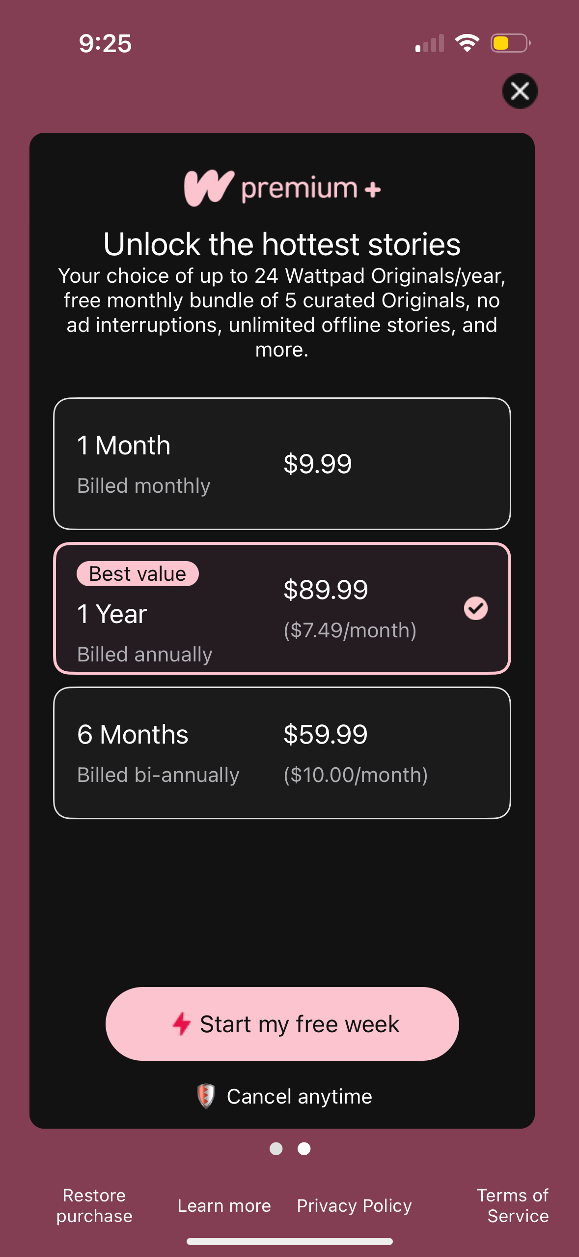 wattpad app screenshot 10